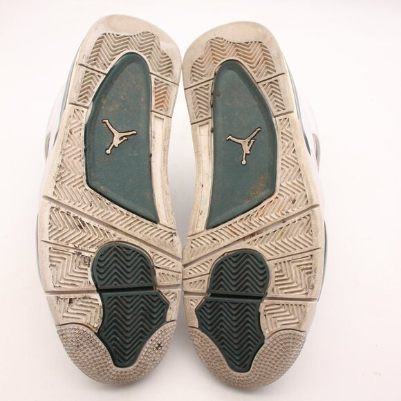 Nike Air Jordan 4 Retro Men's 10 Oxidized Green White Casual Sneakers FQ8138-103 - Picture 7 of 10